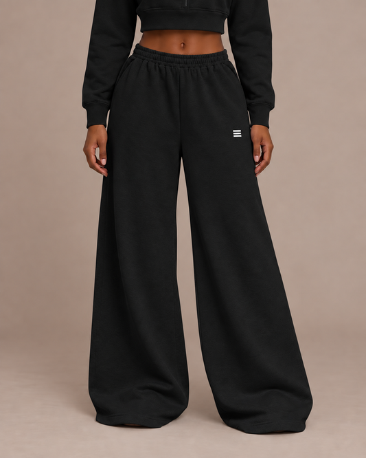 Women’s Raw Edge Wide-Leg Sweatpants