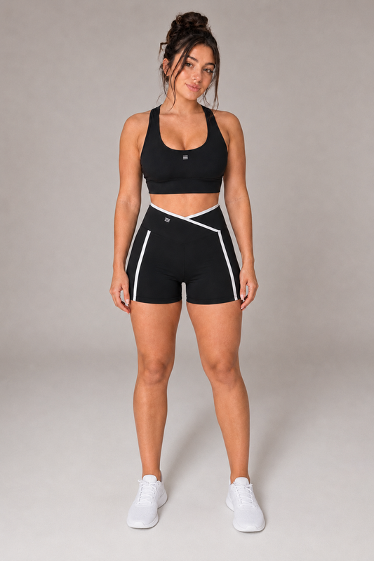 Contrast Edit Sports Vest & Shorts Set in 2 colours