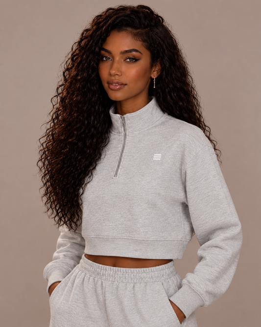 Women’s Cropped Quarter-Zip Sweatshirt
