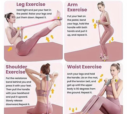 High tension six-tube resistance band