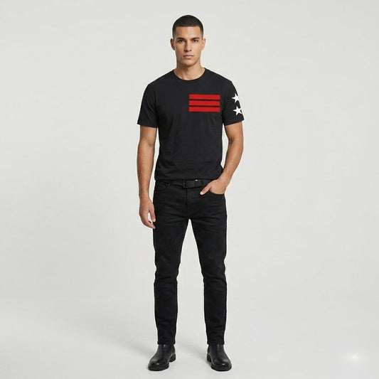 Red Collection Stripe Oversized T-shirt