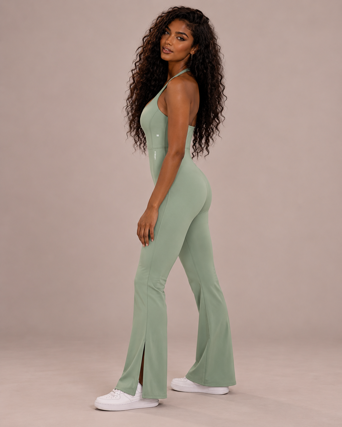 Essential Halter Neck Flared Jumpsuit in 2 colours