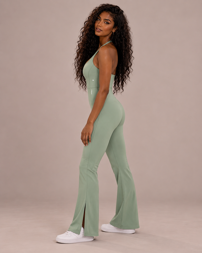 Essential Halter Neck Flared Jumpsuit in 2 colours