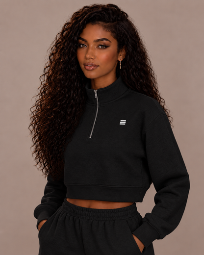 Women’s Cropped Quarter-Zip Sweatshirt