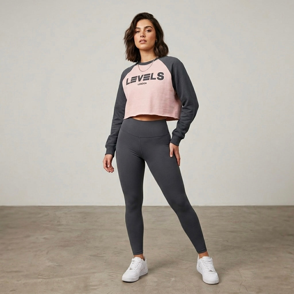 The Raglan Crop sweatshirt in three colours