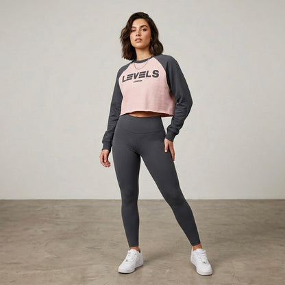 The Raglan Crop sweatshirt in three colours