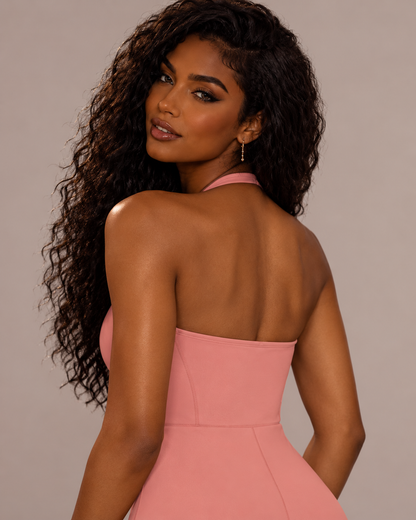 Essential Halter Neck Flared Jumpsuit in 2 colours