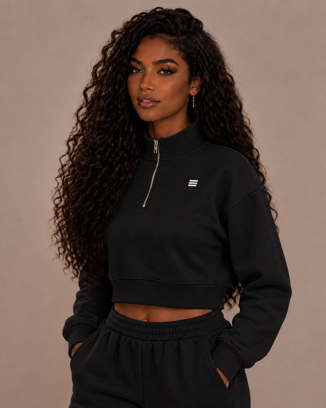Women’s Cropped Quarter-Zip Sweatshirt