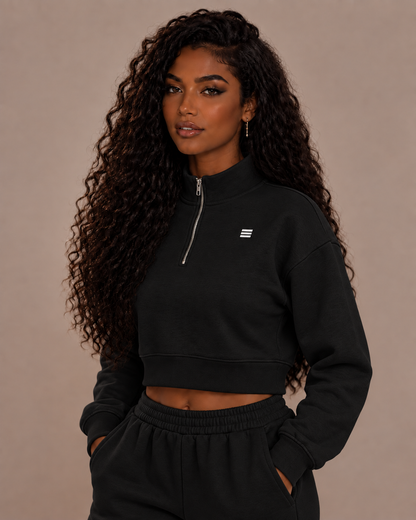 Women’s Cropped Quarter-Zip Sweatshirt