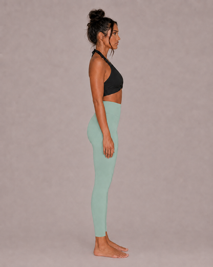 Women’s high waisted leggings in light Turquoise