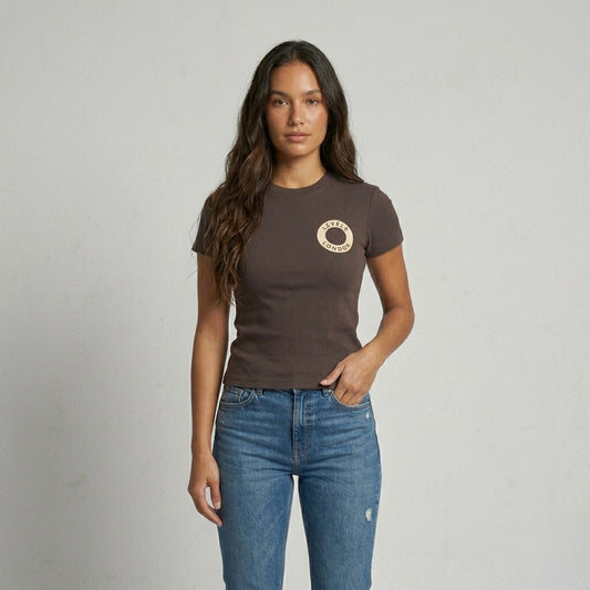 Orb Bodycon Crewneck T-Shirt in four colours