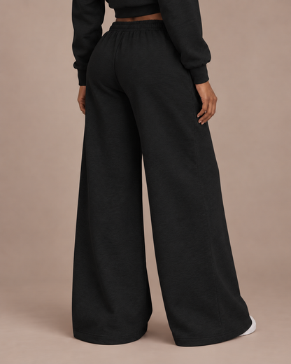 Women’s Raw Edge Wide-Leg Sweatpants