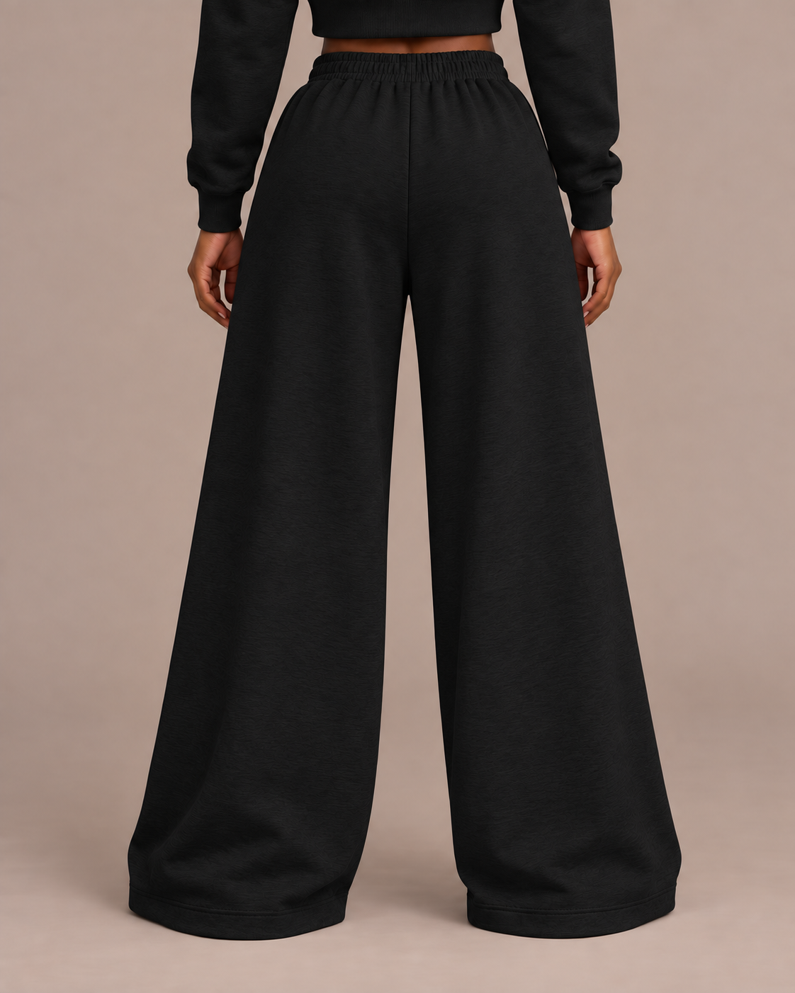 Women’s Raw Edge Wide-Leg Sweatpants