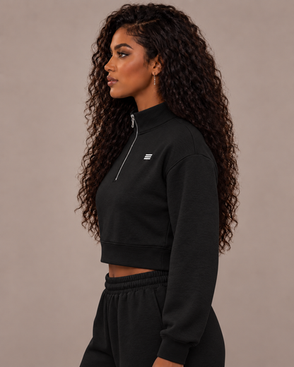 Women’s Cropped Quarter-Zip Sweatshirt