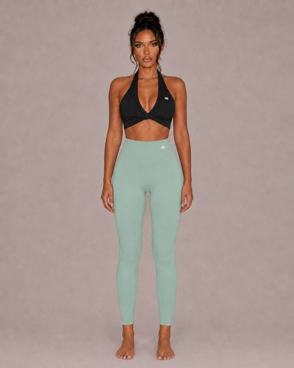 Women’s high waisted leggings in light Turquoise