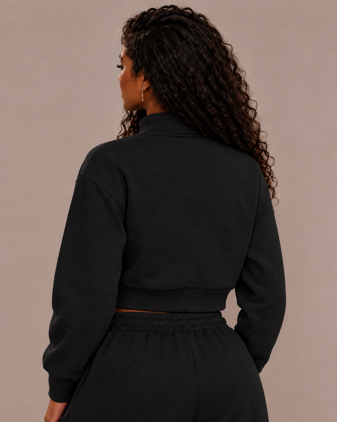 Women’s Cropped Quarter-Zip Sweatshirt