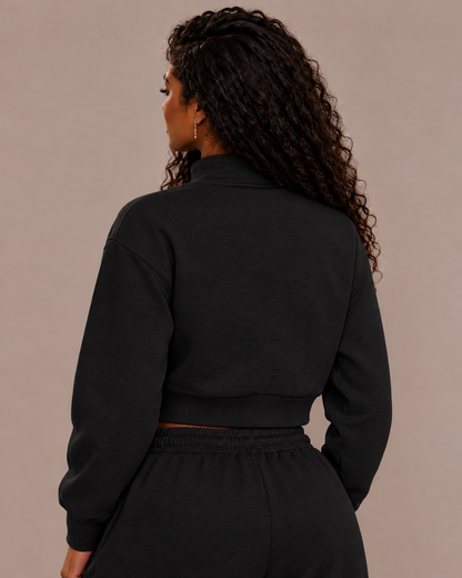 Women’s Cropped Quarter-Zip Sweatshirt
