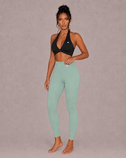 Women’s high waisted leggings in light Turquoise