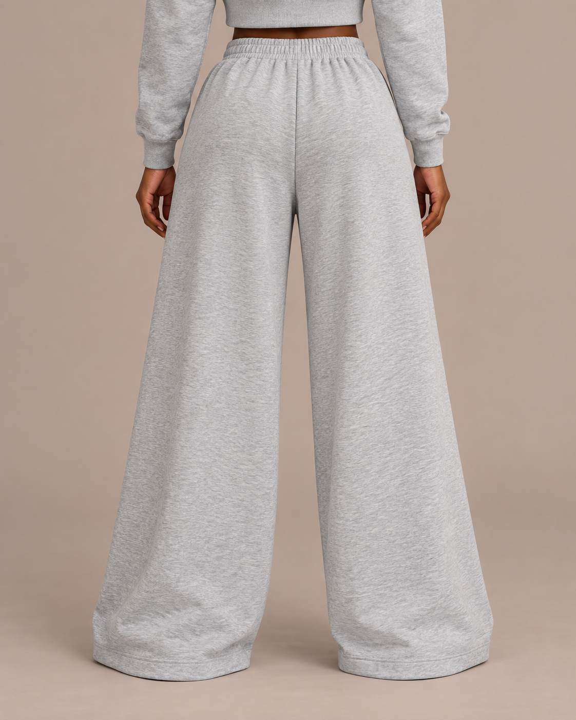 Women’s Raw Edge Wide-Leg Sweatpants