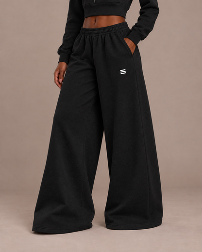 Women’s Raw Edge Wide-Leg Sweatpants