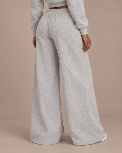 Women’s Raw Edge Wide-Leg Sweatpants