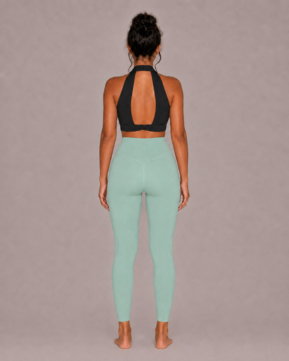 Women’s high waisted leggings in light Turquoise