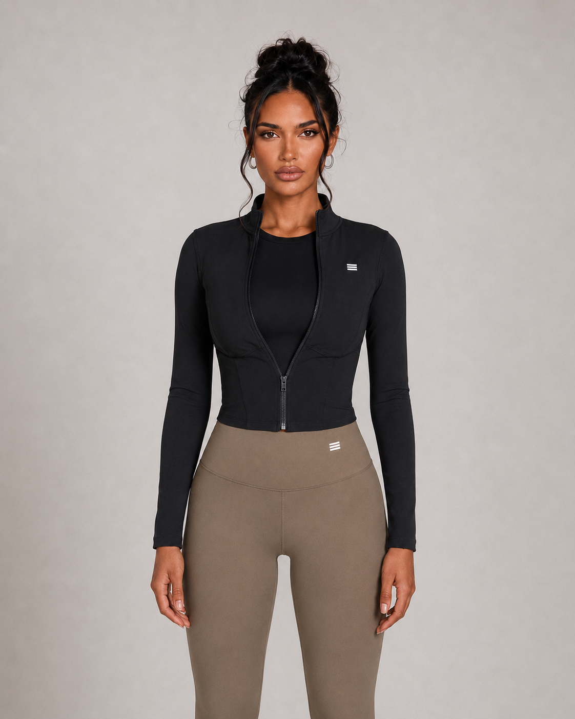 Full zip lightweight sports jacket