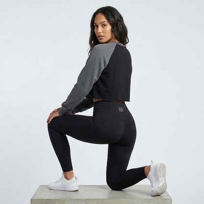 The Raglan Crop sweatshirt in three colours