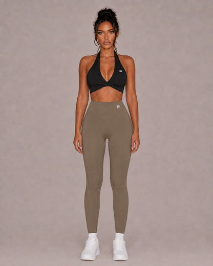 Women’s high waisted leggings in Khaki
