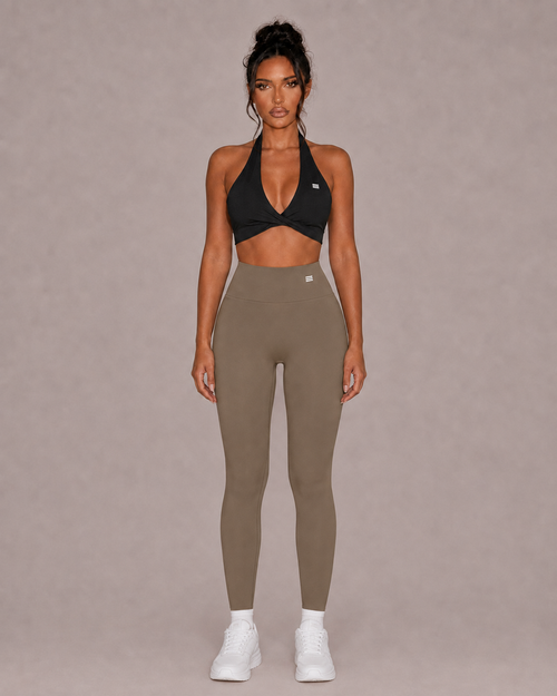 Women’s high waisted leggings in Khaki