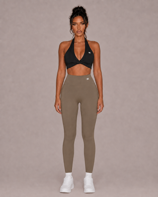 Women’s high waisted leggings in Khaki