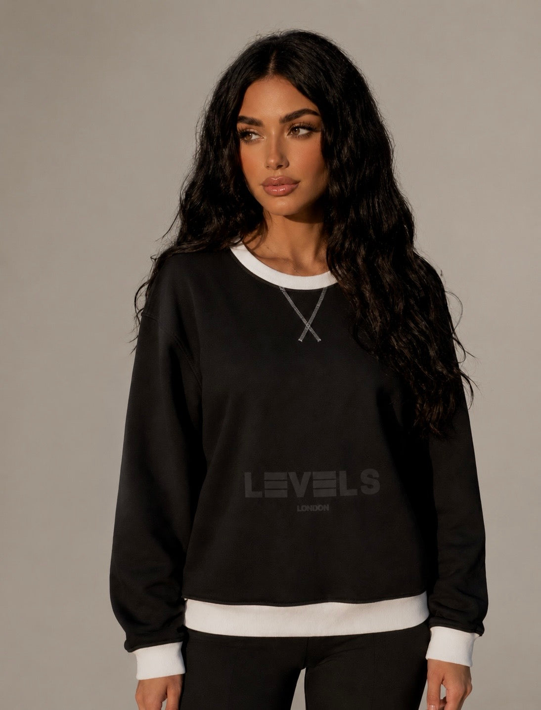 Mock neck sweatshirt