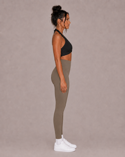 Women’s high waisted leggings in Khaki