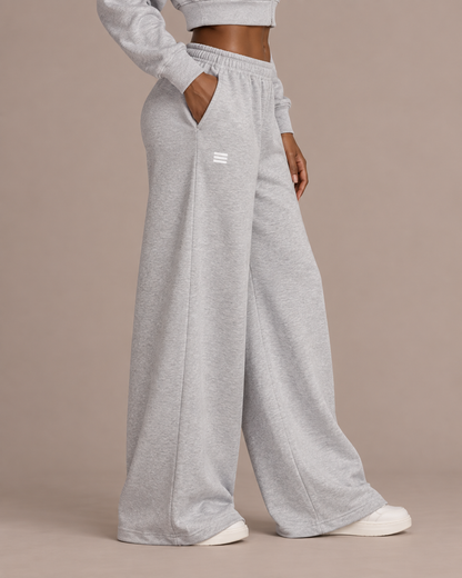 Women’s Raw Edge Wide-Leg Sweatpants
