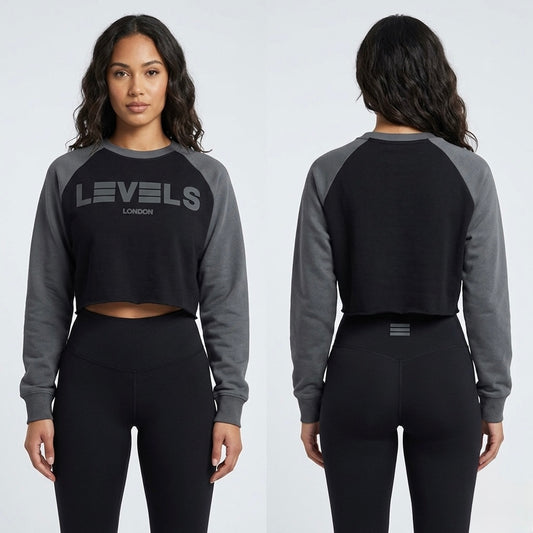 The Raglan Crop sweatshirt in three colours