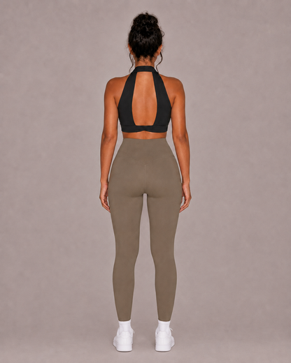 Women’s high waisted leggings in Khaki