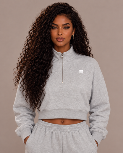 Women’s Cropped Quarter-Zip Sweatshirt