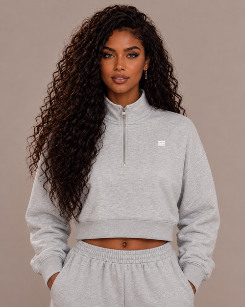 Women’s Cropped Quarter-Zip Sweatshirt