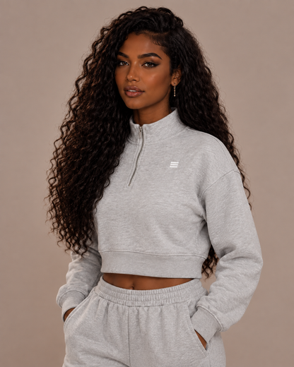 Women’s Cropped Quarter-Zip Sweatshirt