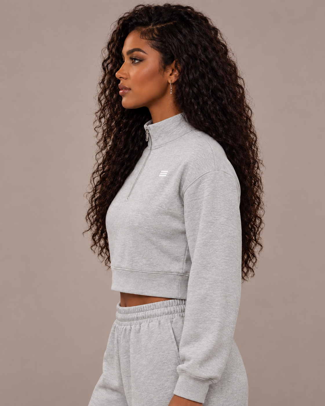 Women’s Cropped Quarter-Zip Sweatshirt