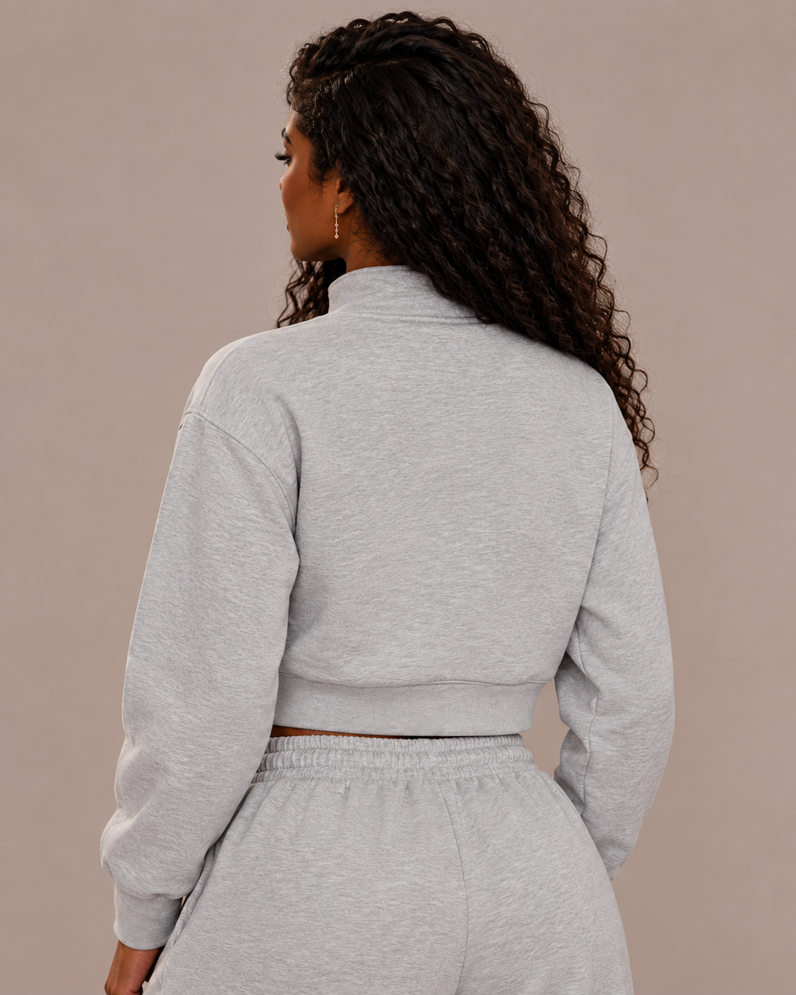 Women’s Cropped Quarter-Zip Sweatshirt
