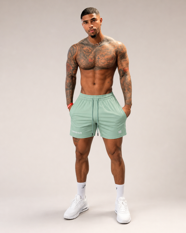 Surge performance shorts in Mint Green