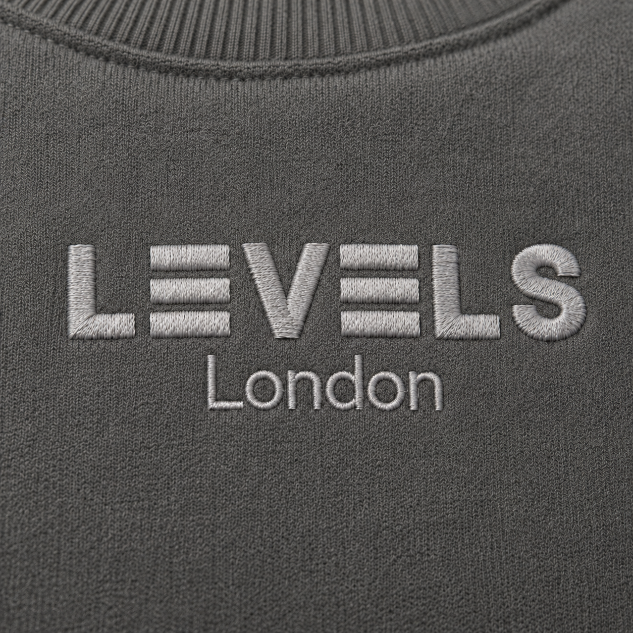 Boxy Embroidery Crewneck Fleece Hoody in 5 colours