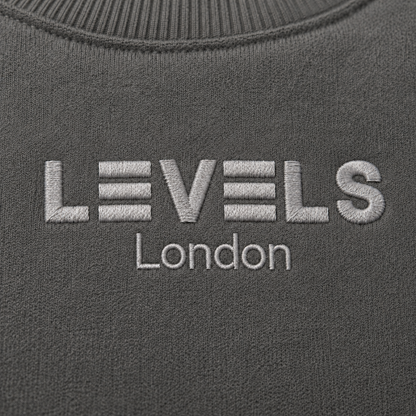 Boxy Embroidery Crewneck Fleece Hoody in 5 colours