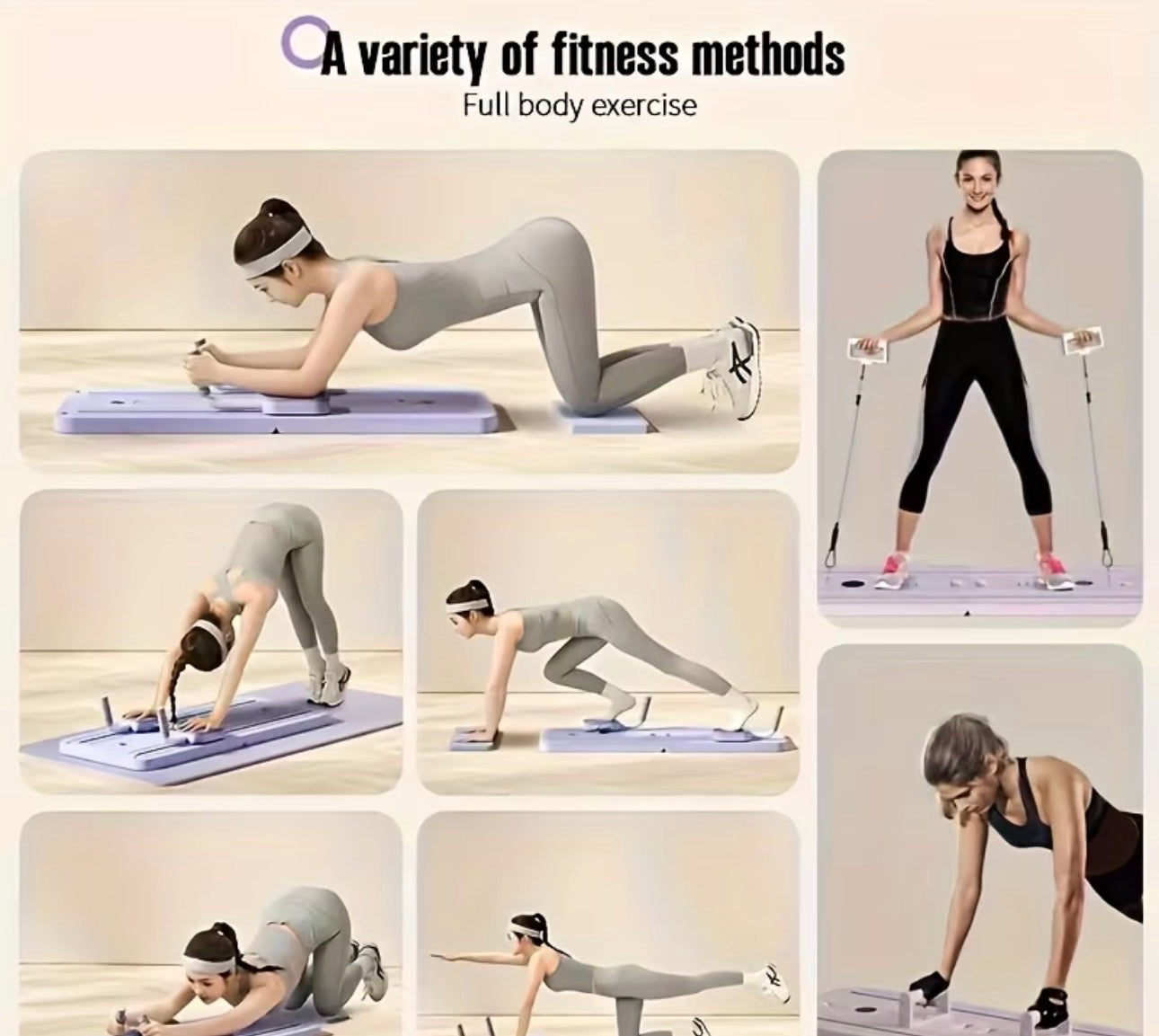 Multifunctional 8 in 1 complete body workout board