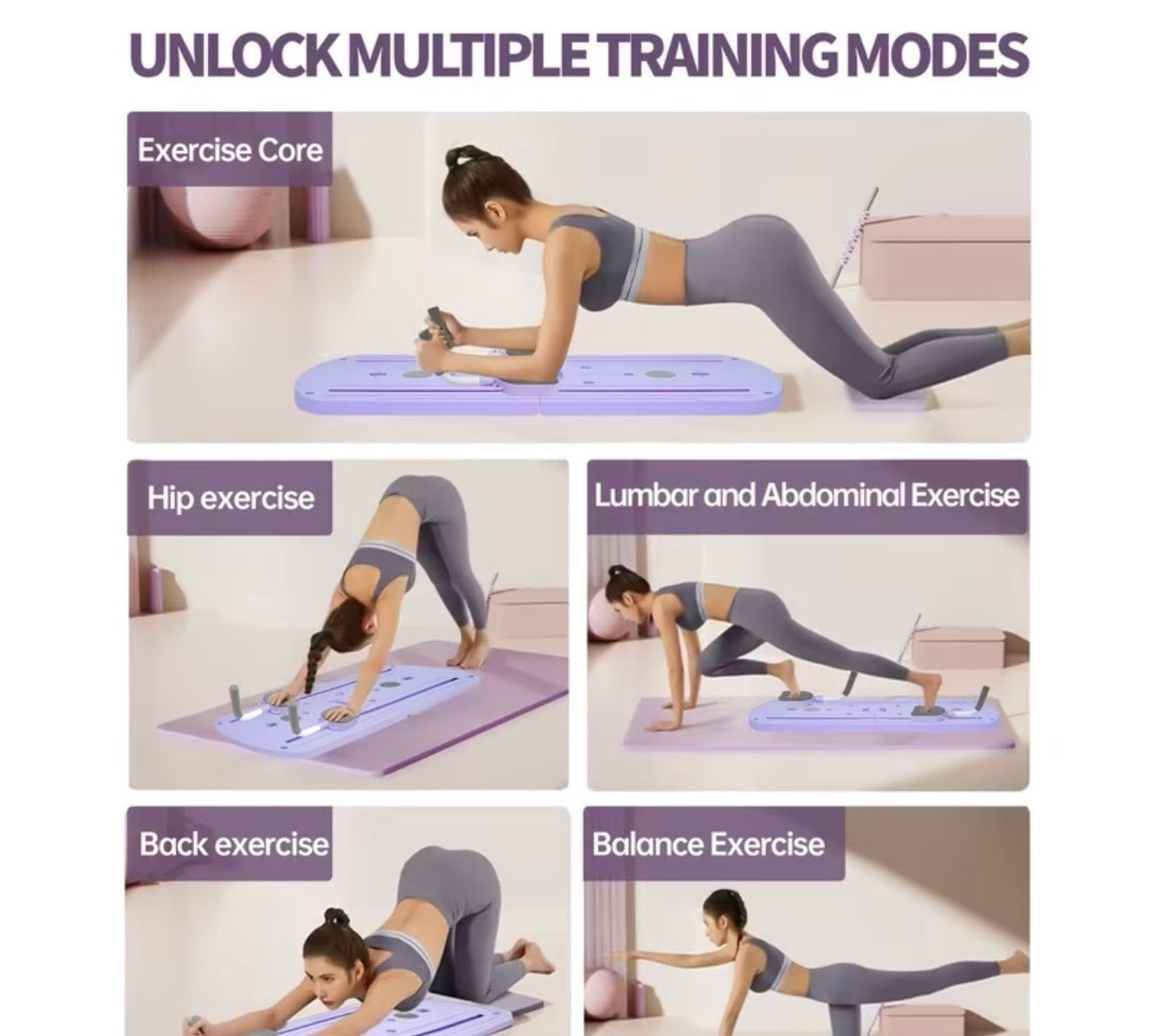 Multifunctional 8 in 1 complete body workout board