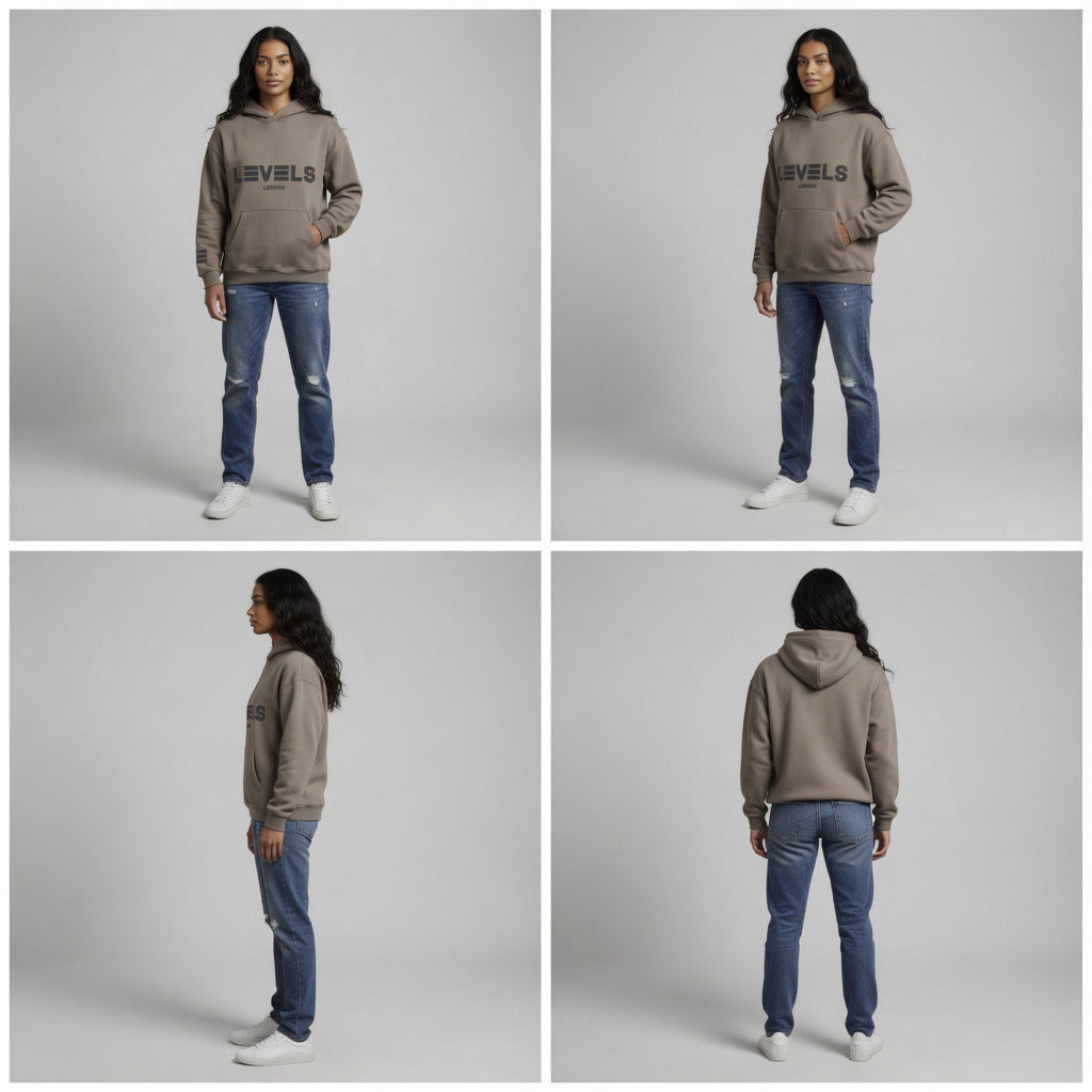 Oversized The Bloc Fleece Hoodie in two colours