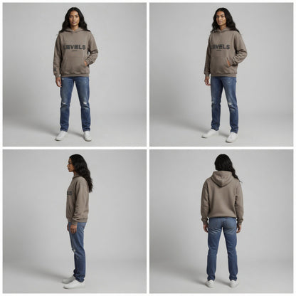 Oversized The Bloc Fleece Hoodie in two colours