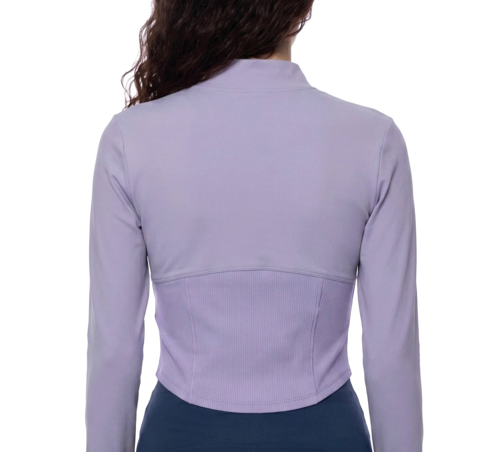 Violet Contour Zip-Up Jacket in two colours