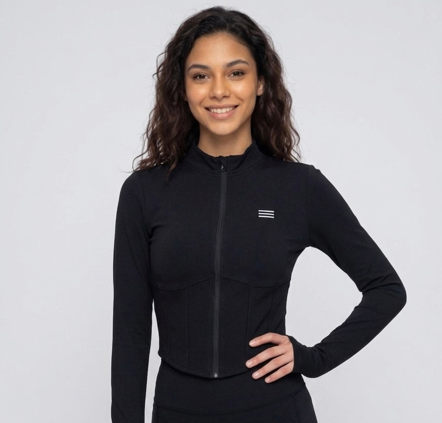 Violet Contour Zip-Up Jacket in two colours
